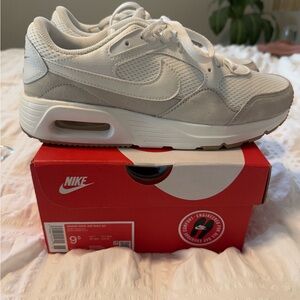 Nike Air Max White and Gray Sneakers -